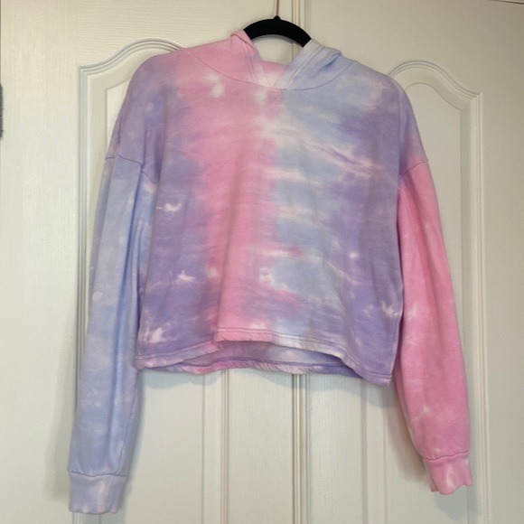 Tie Dye Cropped Hoodie - Picture 2 of 8